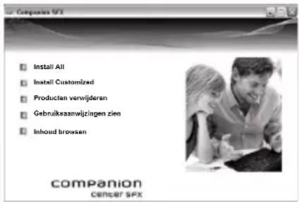 Companion SPX Install All Install Customized Producten verwijderan Gebruiksaanwijzingen zien Inhoud browsen companion CENTER SPX