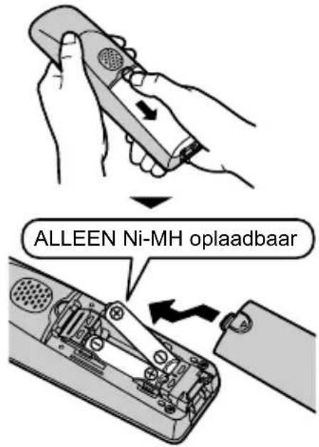 ALLEEN Ni-MH oplaadbaar