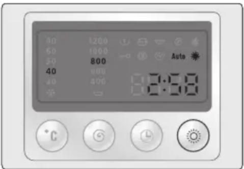10 1200 60 1000 50 800 40 600 30 400 Auto °C G L °C