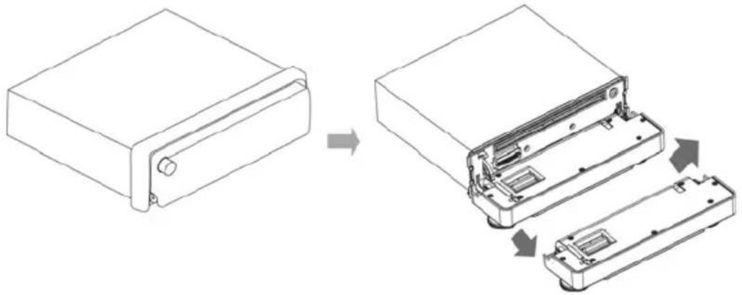 Prology MCH-900U - Отсоединение передней панели - 1