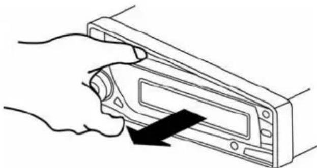 Prology MDD-300i - Отсоединение передней панели - 2