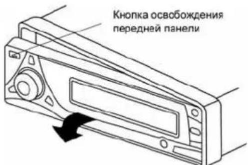 Prology MDD-300i - Отсоединение передней панели - 1