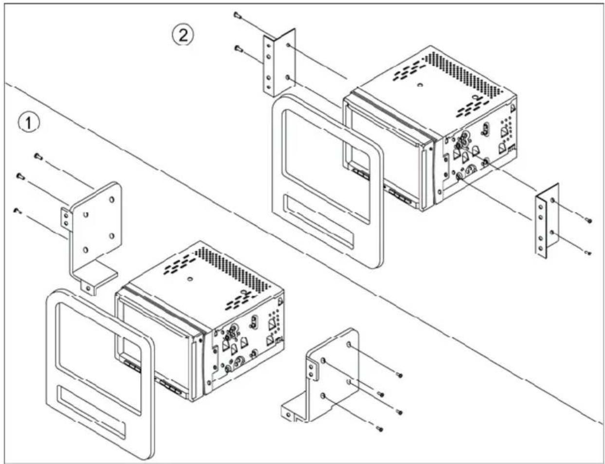 Prology MDD-7120T - Крепление монтажных кронштейнов - 1