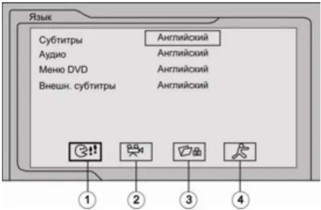 Prology MDD-720 - Меню языковых настроек - 1