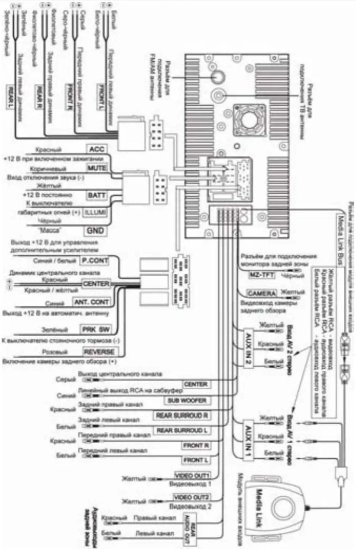 Prology MDD-7300T - Второй вариант установки - 2
