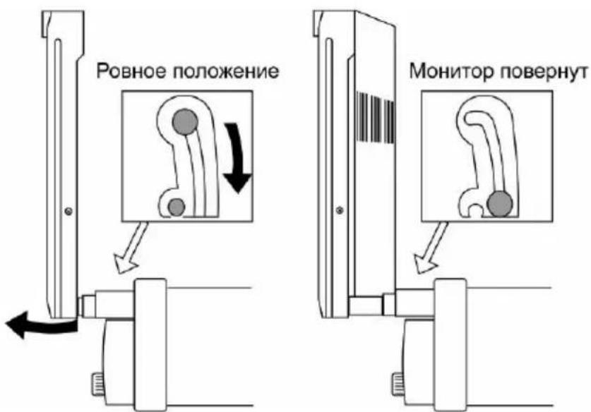 Prology MDD-730T - Настройка угла поворота монитора - 1