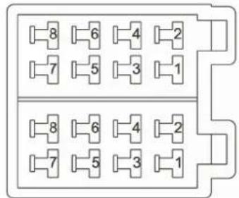 Prology MDH-355 - Расположение и назначение контактов разъема ISO - 1