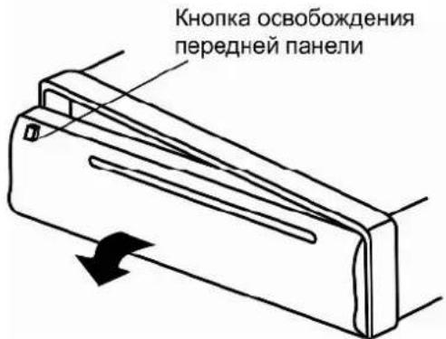 Prology MDH-355 - Отсоединение передней панели - 1