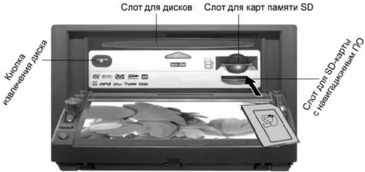 Prology MDN-2650T - Подключение / извлечение SD-карт - 1
