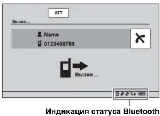 SONY XAV-E622 - Индикация статуса Bluetooth - 1