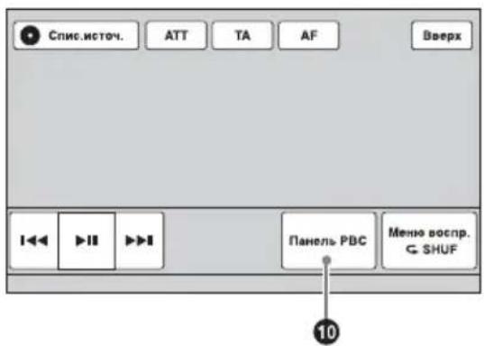 SONY XAV-E622 - ① «Спис.источ.» - 2