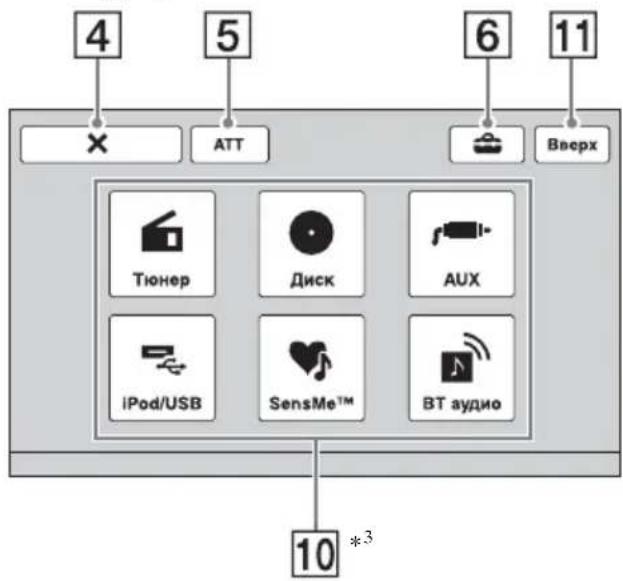 SONY XAV-E62BT - Режими екрана - 3