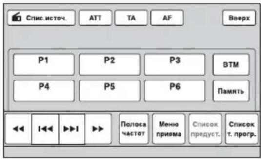 SONY XAV-E722 - Торкніть «Спис.источ.», а потім «Тюнер». - 1