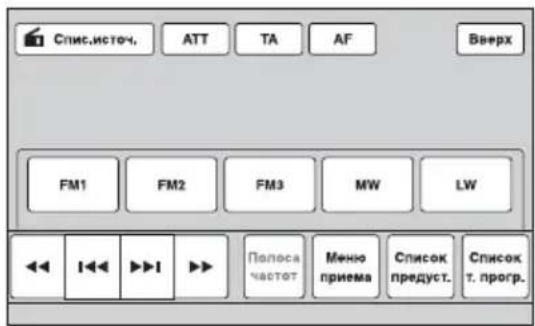 SONY XAV-E722 - Торкніть «Полоса частот». - 1