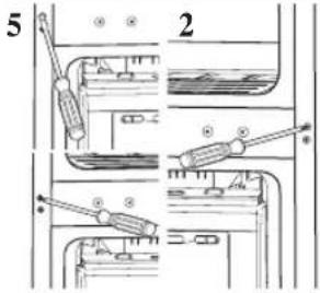 SAMSUNG RL-61 ZBPN - Перевешивание дверцы (НЕОБЯЗАТЕЛЬНАЯ ОПЕРАЦИЯ) - 11