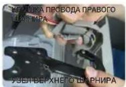 КУЛЬКА ПРОВОДА ПРАВОГО ШАРНИРА УЗЕЛВЕРХНЕГО ШАРНИРА