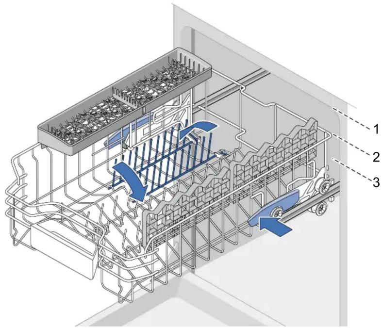 Technical diagram of a mechanical assembly with numbered components, showing internal structure and flow paths.
