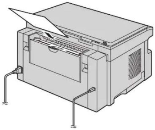 PANASONIC KX-MB283ME - Если бумага для печати, загруженная во входной лоток ручной подачи, не подается в аппарат правильно - 1