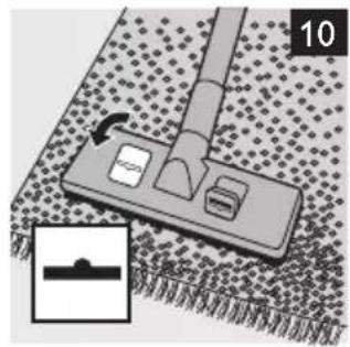 Diagram of a cleaning tool on a textured surface, showing a brush and tool (no text or symbols)