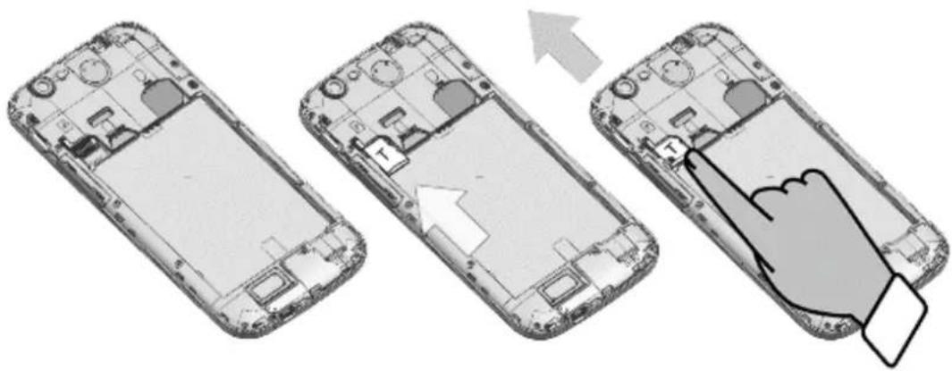 FLY EVO Tech 2 IQ458 QUAD - Установка SIM карт и аккумулятора: - 2