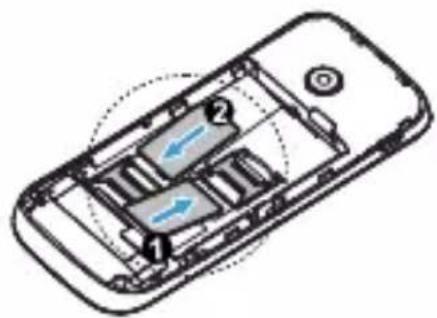 PHILIPS CTE160BK - تركيب بطاقة SIM والبطارية. - 4
