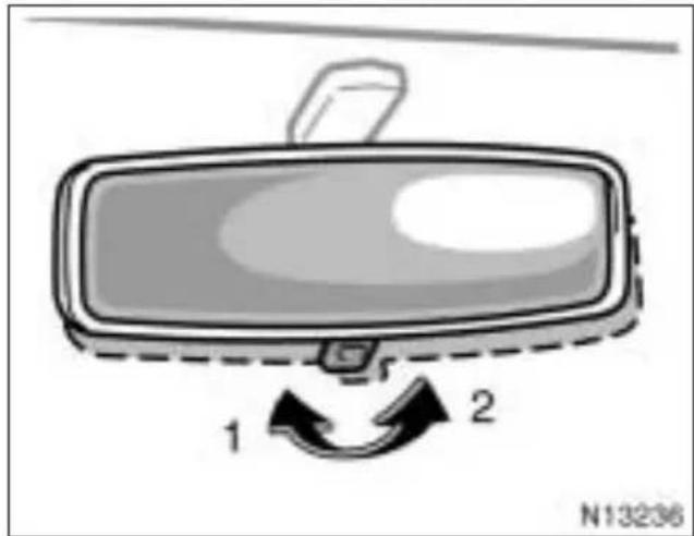 TOYOTA Avensis (2001) - Przeciwoślepieniowe wewnętrzne lusterko wsteczne - 1