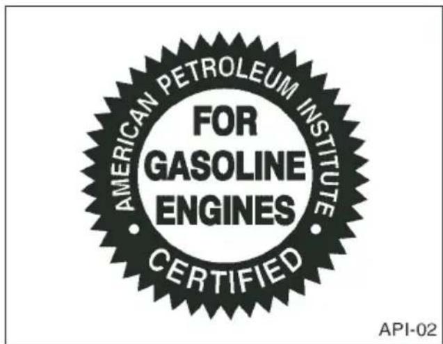 AMERICAN PETROLEUM INSTITUTE FOR GASOLINE ENGINES CERTIFIED API-02