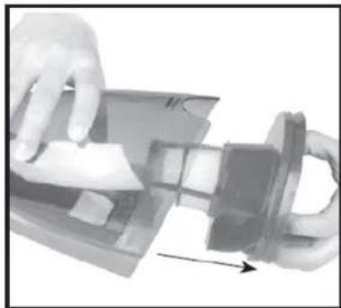 Jocel JCV-8002D - EMPTYING THE DUST CONTAINER AND CLEANING THE FILTER - 3
