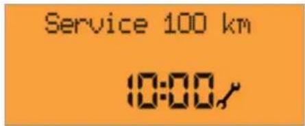 Service 100 km 10:00