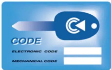 CODE ELECTRONIC CODE MECHANICAL CODE