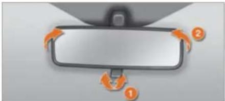 PEUGEOT Bipper Tepee (2011) - İç dikiz aynasının ayarı - 1