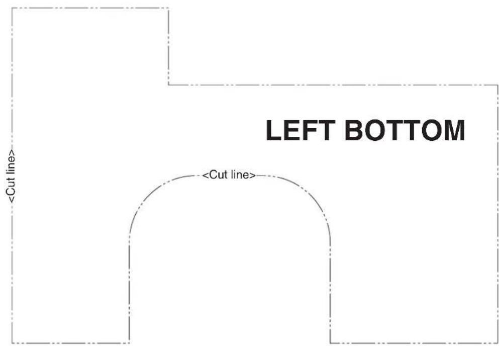 DAIKIN FTXJ35LW - PAPER PATTERN FOR BOTTOM PIPING - 2