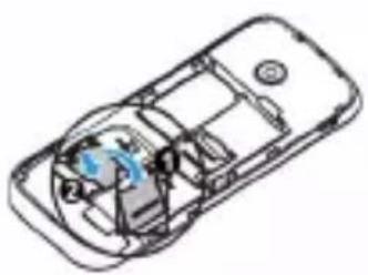 PHILIPS CTE160RD - تركيب بطاقة SIM والبطارية. - 8