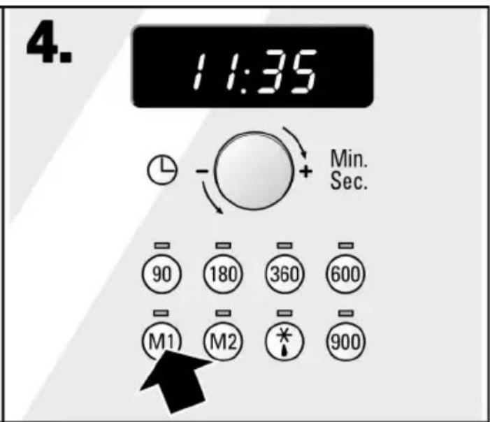 4. 11:35 Min. Sec. 90 180 360 600 M1 M2 * 900
