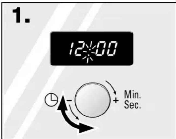 1. 12:00 Min. Sec.