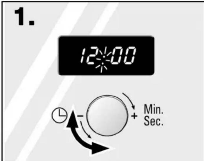 1. 12:00 Min. Sec.