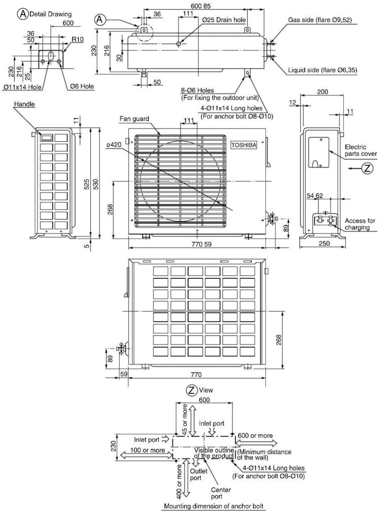 TOSHIBA RAS-07YAX - 2-2. Outdoor Unit - 1