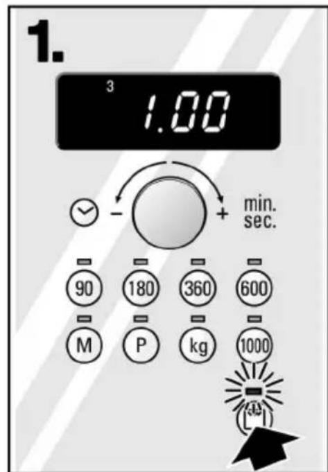 1. 3 1.00 + min. sec. 90 180 360 600 M P kg 1000 (3) 1