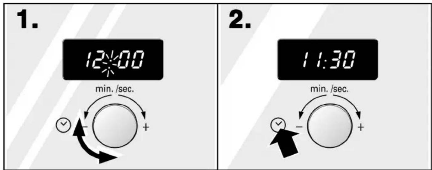 1. 12:00 min./det. + 2. 11:30 min./det. +