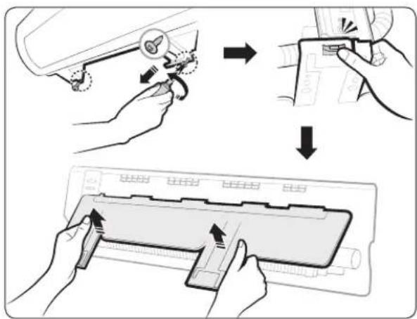 SAMSUNG AR13JVFNAWKNSE - Langkah 2.1 Membuka panel penutup - 2