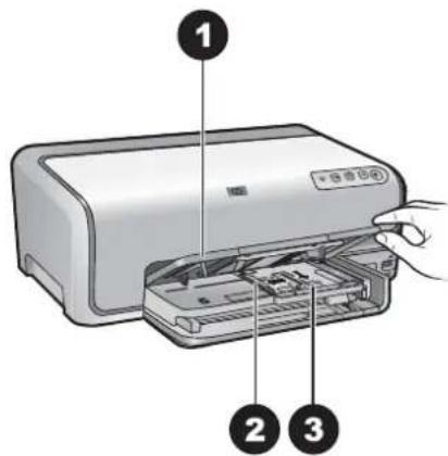 HP Photosmart D6160 - Load the photo tray - 1