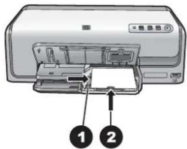HP Photosmart D6160 - Load the photo tray - 2