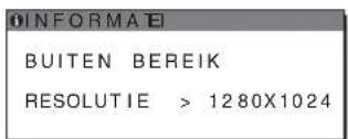 BUITEN BEREIK RESOLUTIE > 1280X1024