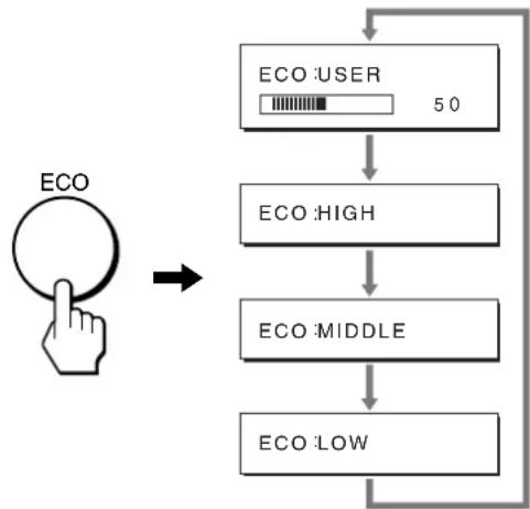 graph TD A["ECO"] --> B["ECO HIGH"] B --> C["ECO MIDDLE"] C --> D["ECO LOW"] D --> E["ECO USER 50"]