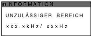 SONY SDM-S74E - Wenn „xxx.xkHz/ xxxHz“ auf dem Bildschirm erscheint - 1