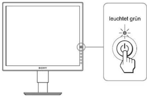 leuchtet grün SONY