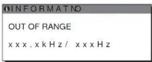 INFORMACJA POZA ZAKRESEM xxxx.xkHz/xxxxz