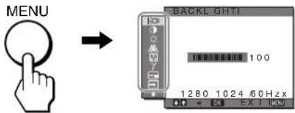 MENU BACKL GHT1 100 1280 1024.60Hz