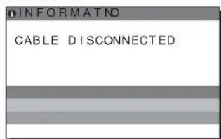 SONY SDM-S74E - Jeśli na ekranie wyświetlany jest komunikat „CABLE DISCONNECTED” - 1