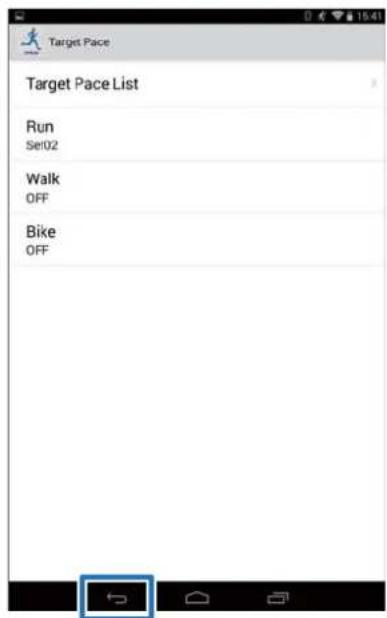 Target Pace Target Pace List Run Set02 Walk OFF Bike OFF